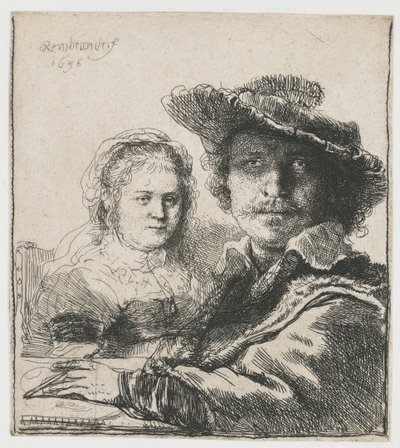 Autorretrato com Saskia de Rembrandt Harmensz. van Rijn