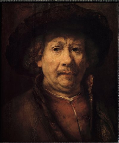Pequeno auto-retrato (Pintura, c.1666) de Rembrandt van Rijn