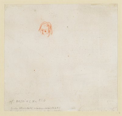 Pequeno estudo de uma cabeça de Rembrandt van Rijn