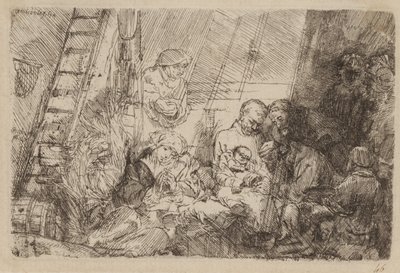 A circuncisão no estábulo de Rembrandt van Rijn