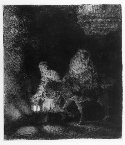 A fuga para o Egito de Rembrandt van Rijn