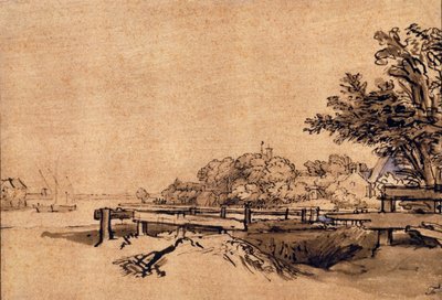 The Jetty de Rembrandt van Rijn