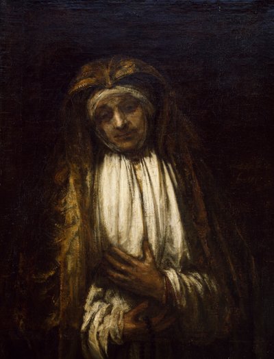 A Virgem da Tristeza de Rembrandt Harmensz. van Rijn