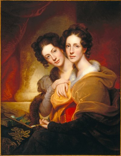As Irmãs (Eleanor e Rosalba Peale) de Rembrandt Peale