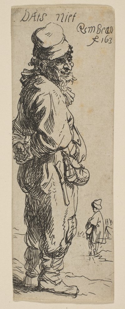 Resposta de um camponês: Dats Not, 1634. de Rembrandt van Rijn