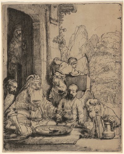 Abraão entretendo os anjos de Rembrandt van Rijn