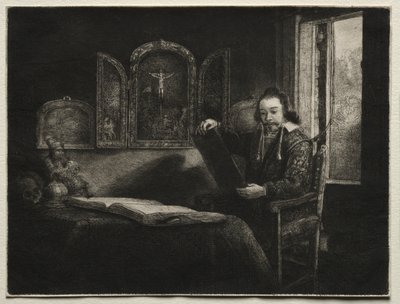 Abraham Francen, farmacêutico, c. 1657 de Rembrandt van Rijn