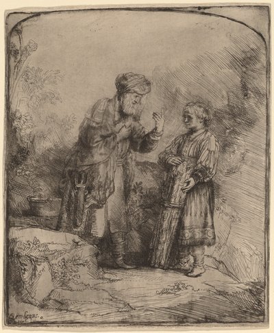 Abraão e Isaque de Rembrandt van Rijn
