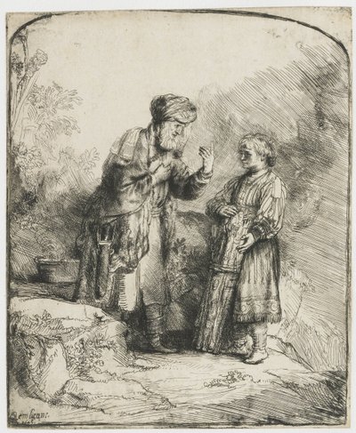 Abraão e Isaac de Rembrandt van Rijn