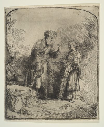 Abraão e Isaac, 1645. de Rembrandt van Rijn