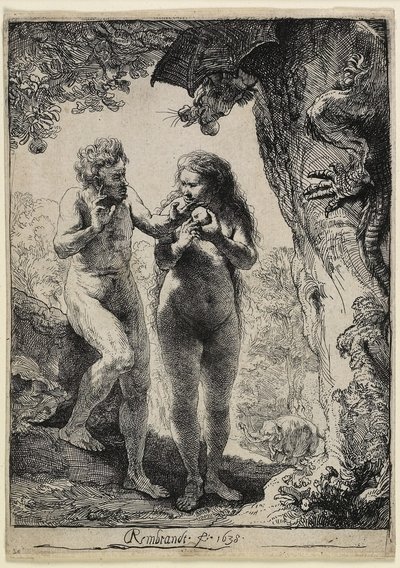 Adão e Eva de Rembrandt van Rijn