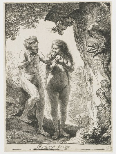Adão e Eva de Rembrandt van Rijn