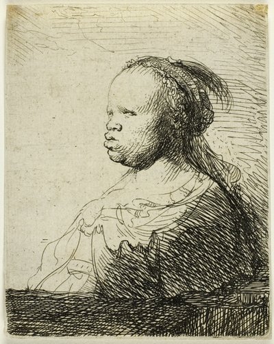 Uma mulher africana de Rembrandt van Rijn