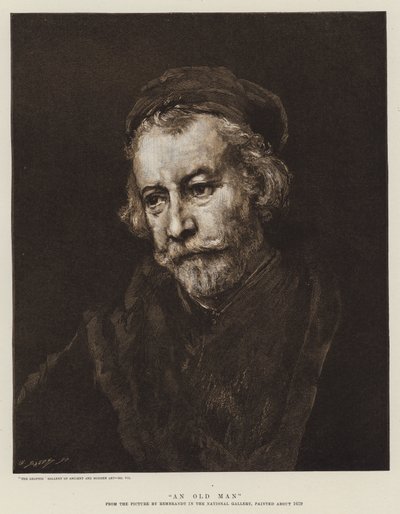 Um homem velho de Rembrandt van Rijn