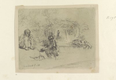 Baders
Colecção de oitenta e cinco estampas originais (título da série) de Rembrandt van Rijn