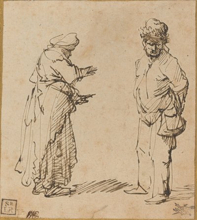 Mendigo homem e mulher de Rembrandt van Rijn