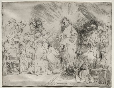 Cristo Aparecendo aos Apóstolos, 1656. de Rembrandt van Rijn