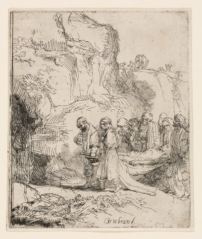 Cristo levado ao túmulo de Rembrandt van Rijn