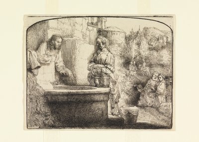 Cristo e a Mulher de Samaria de Rembrandt van Rijn
