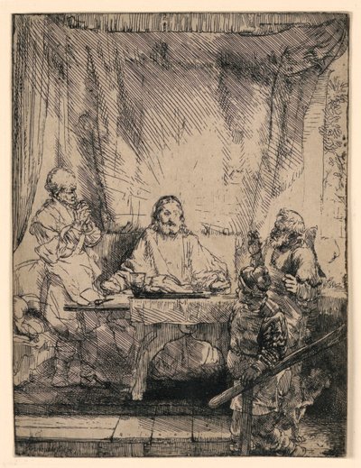 Cristo em Emaús: O Prato Maior de Rembrandt van Rijn