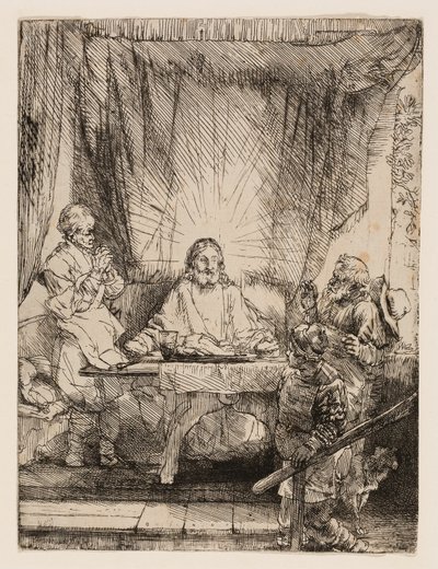 Cristo em Emaús: O Prato Maior de Rembrandt van Rijn
