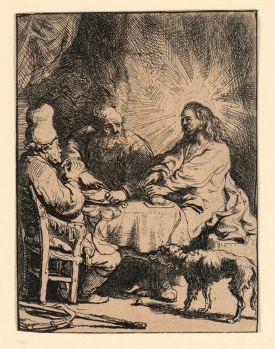 Cristo em Emaús: O Prato Menor de Rembrandt van Rijn