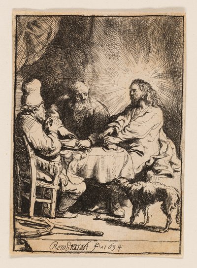 Cristo em Emaús: O Prato Menor de Rembrandt van Rijn