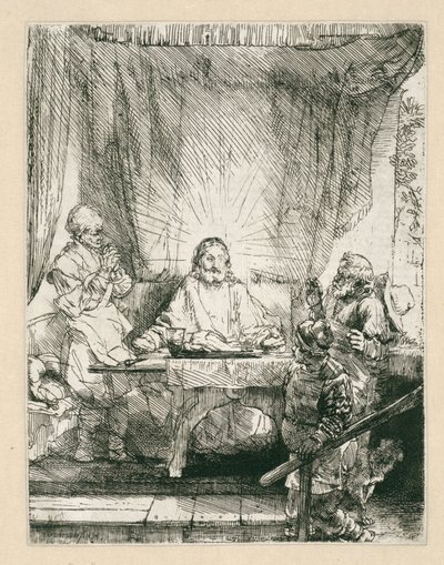 Cristo em Emaús: o prato maior de Rembrandt van Rijn