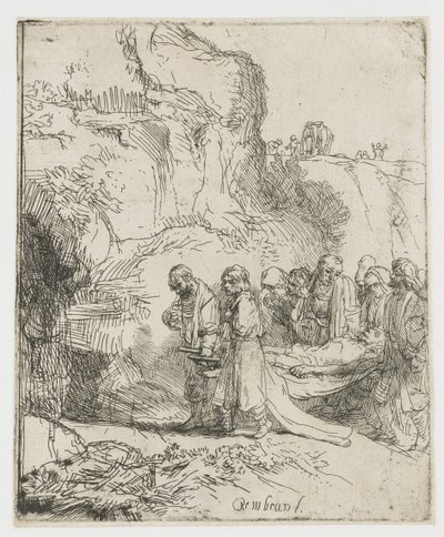 Cristo levado ao túmulo de Rembrandt van Rijn