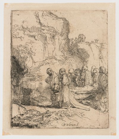Cristo levado para o túmulo de Rembrandt van Rijn