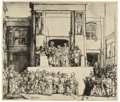 Cristo apresentado ao povo (Ecce Homo) de Rembrandt van Rijn