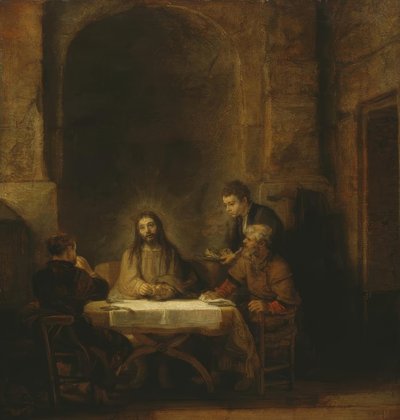 Cristo e os discípulos de Emaús de Rembrandt van Rijn