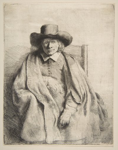 Clement de Jonghe, Printseller, 1651. de Rembrandt van Rijn