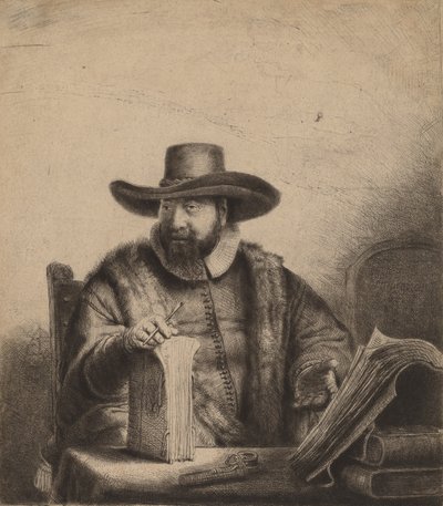 Cornelis Claesz Anslo, 1641. de Rembrandt van Rijn