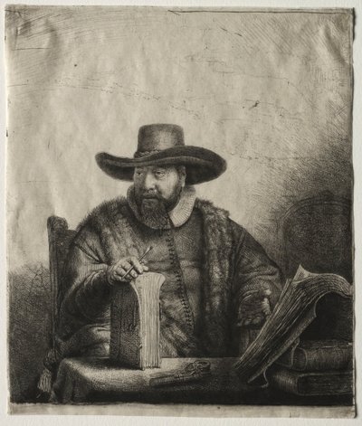 Cornelis Claesz Anslo, pregador menonita, 1641. de Rembrandt van Rijn