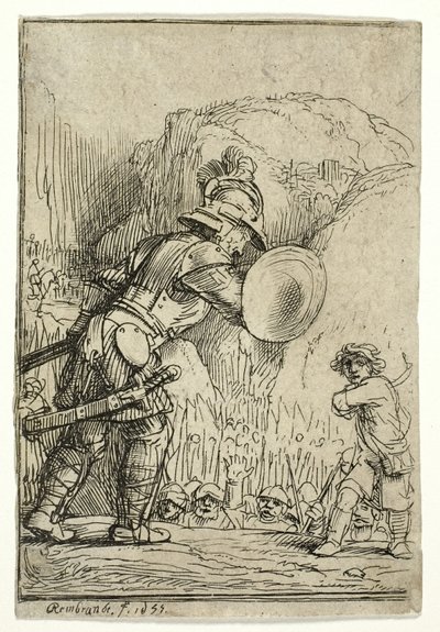 Davi e Golias de Rembrandt van Rijn