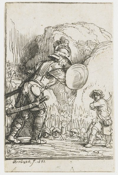 Davi e Golias de Rembrandt van Rijn