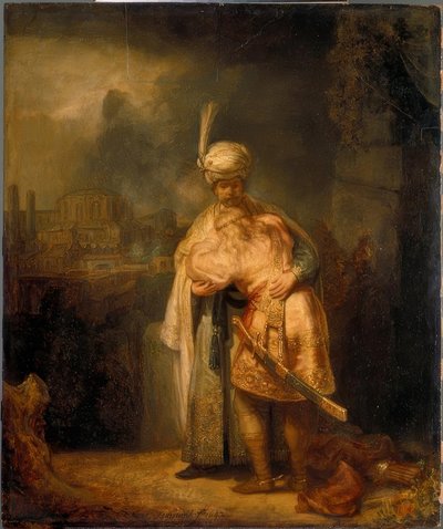 David se despede de Jonathan de Rembrandt van Rijn