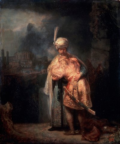 Davids Adeus a Jonathan, 1642. de Rembrandt van Rijn
