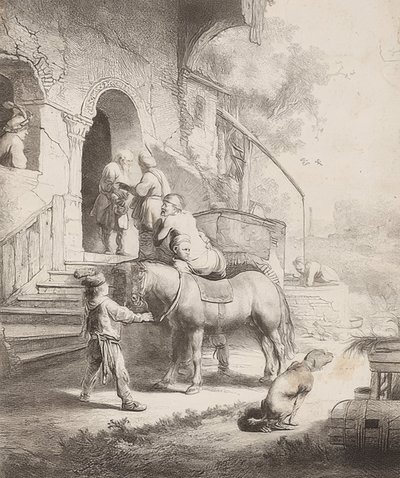 O bom samaritano. 1633 de Rembrandt van Rijn