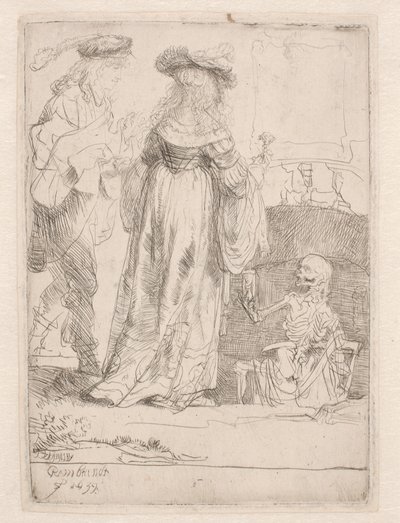 O jovem casal e a morte de Rembrandt van Rijn