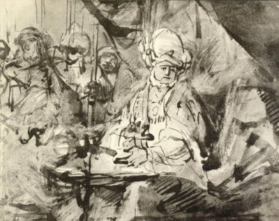A lavagem das mãos de Pilatos de Rembrandt van Rijn