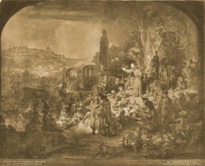 A homilia de João Batista de Rembrandt van Rijn