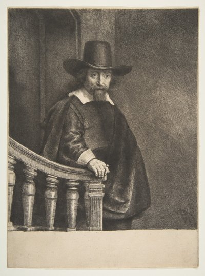 Ephraim Bueno, médico judeu, 1647. de Rembrandt van Rijn