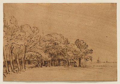 Quinta sob as árvores de Rembrandt van Rijn