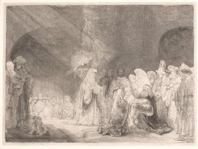 A produção no templo de Rembrandt van Rijn