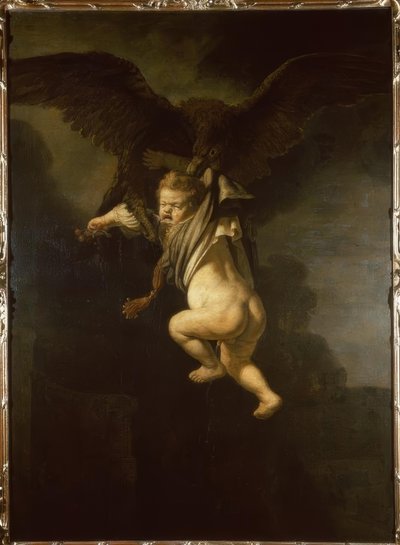 Ganimedes nas garras da águia de Rembrandt van Rijn