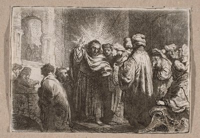 Um cêntimo de renda de Rembrandt van Rijn