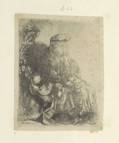 Jacob liefkoost Benjamin Coleção de oitenta e cinco gravuras originais (título da série) de Rembrandt van Rijn