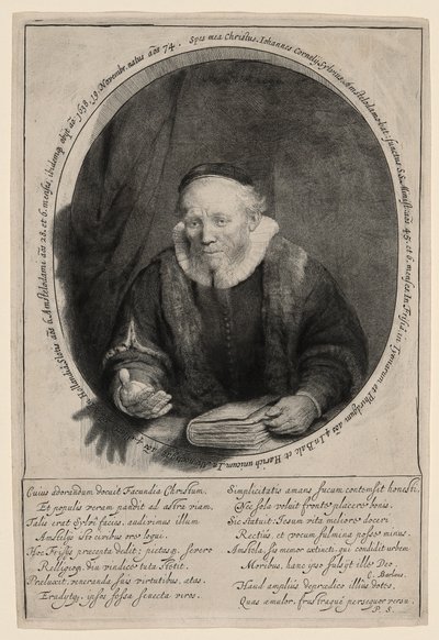 Jan Cornelius Sylvius, Pregador de Rembrandt van Rijn